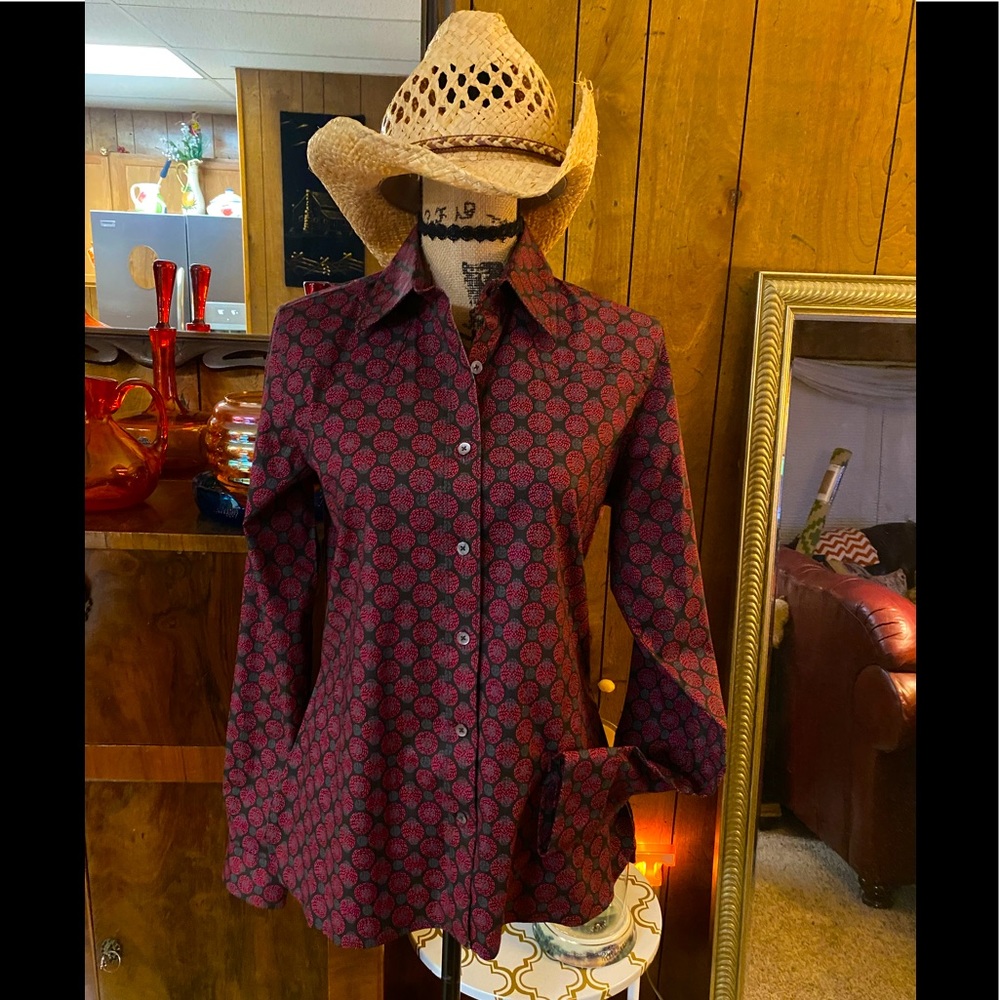 Rockies Western button down long sleeve top